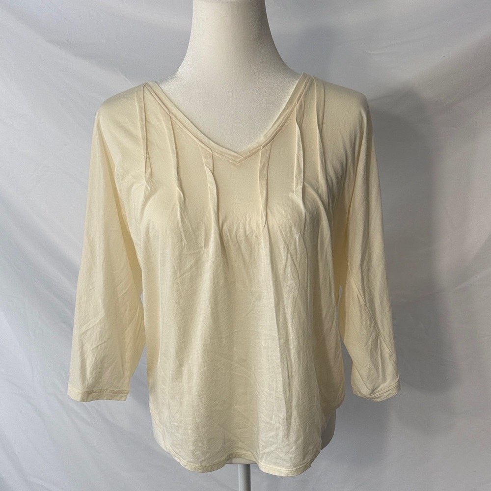Sundance Cream V-Neck Blouse